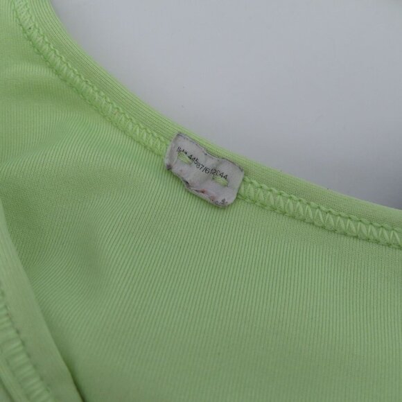 Nike Women Medium Green Gray Logo Racerback Sports Bra Wireless No Wire Athletic - Picture 8 of 11